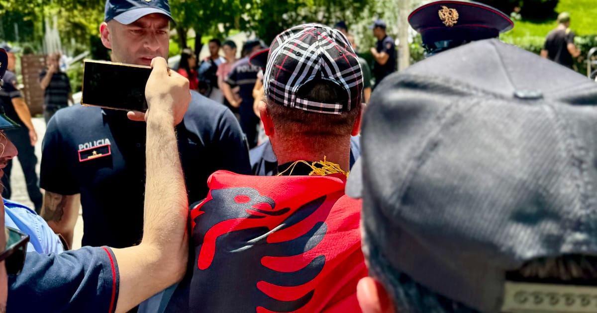 Protesters and police clash in Albania on day after MEPs visit